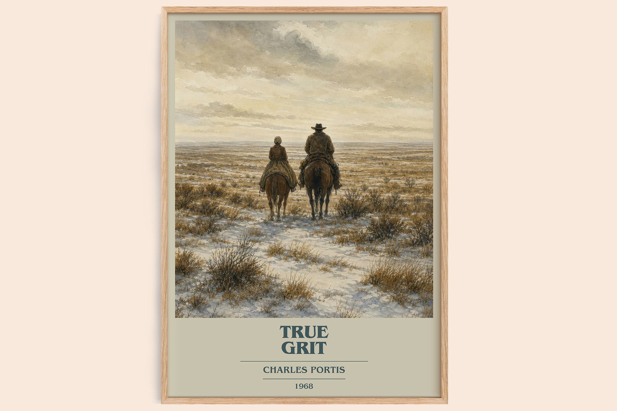 True Grit Book Cover Poster by Charles Portis