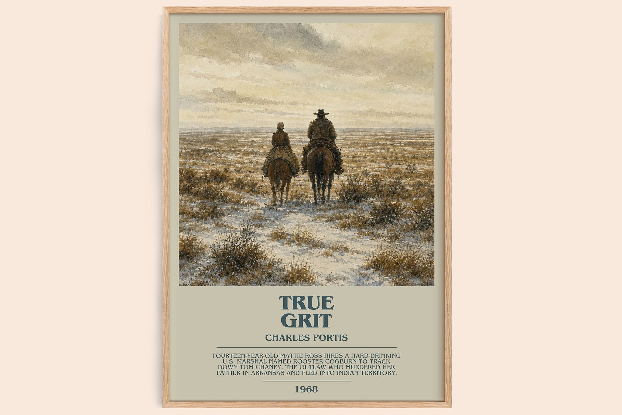 True Grit Bookish Wall Art by Charles Portis