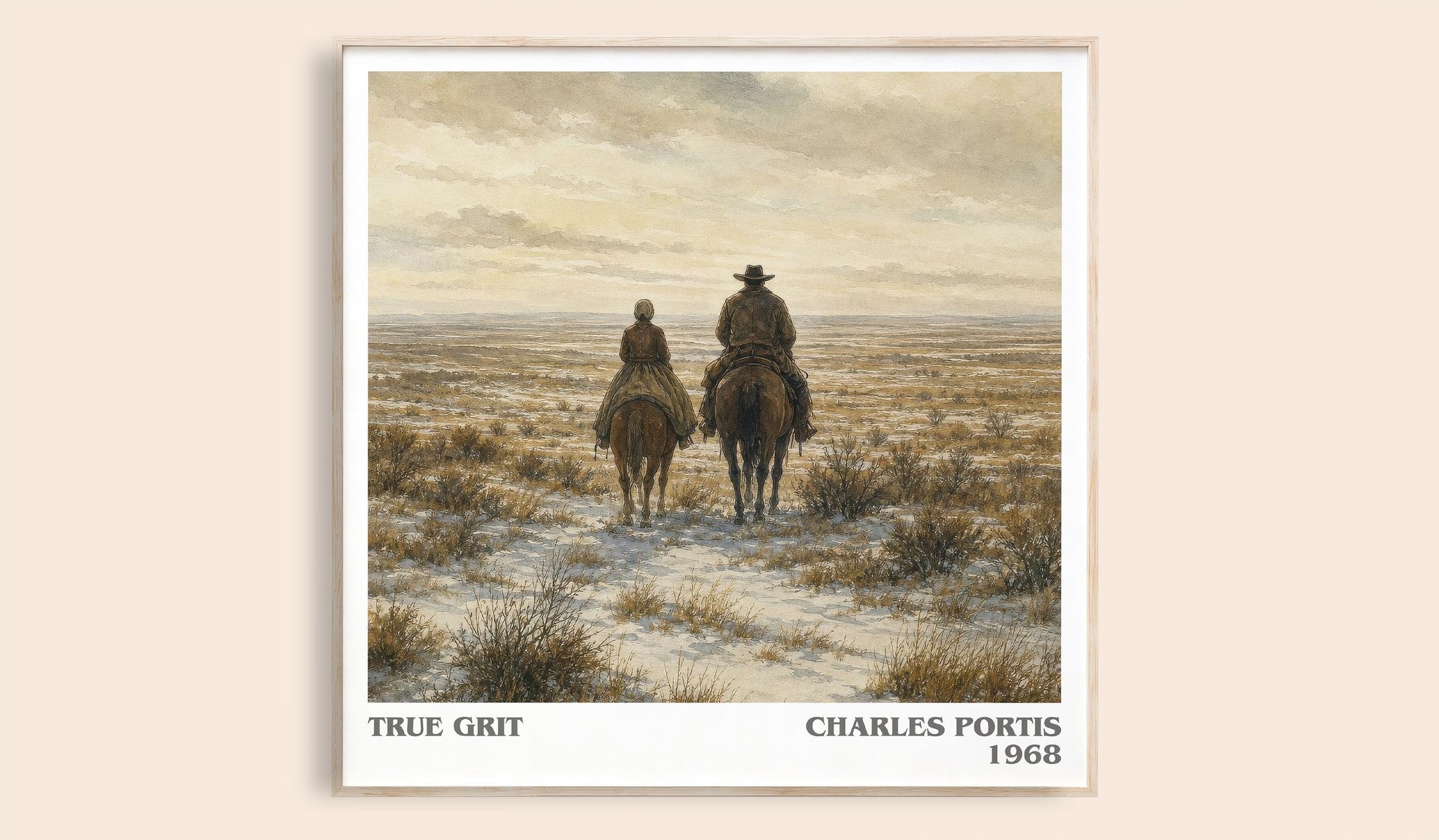 True Grit Literary Art Print by Charles Portis