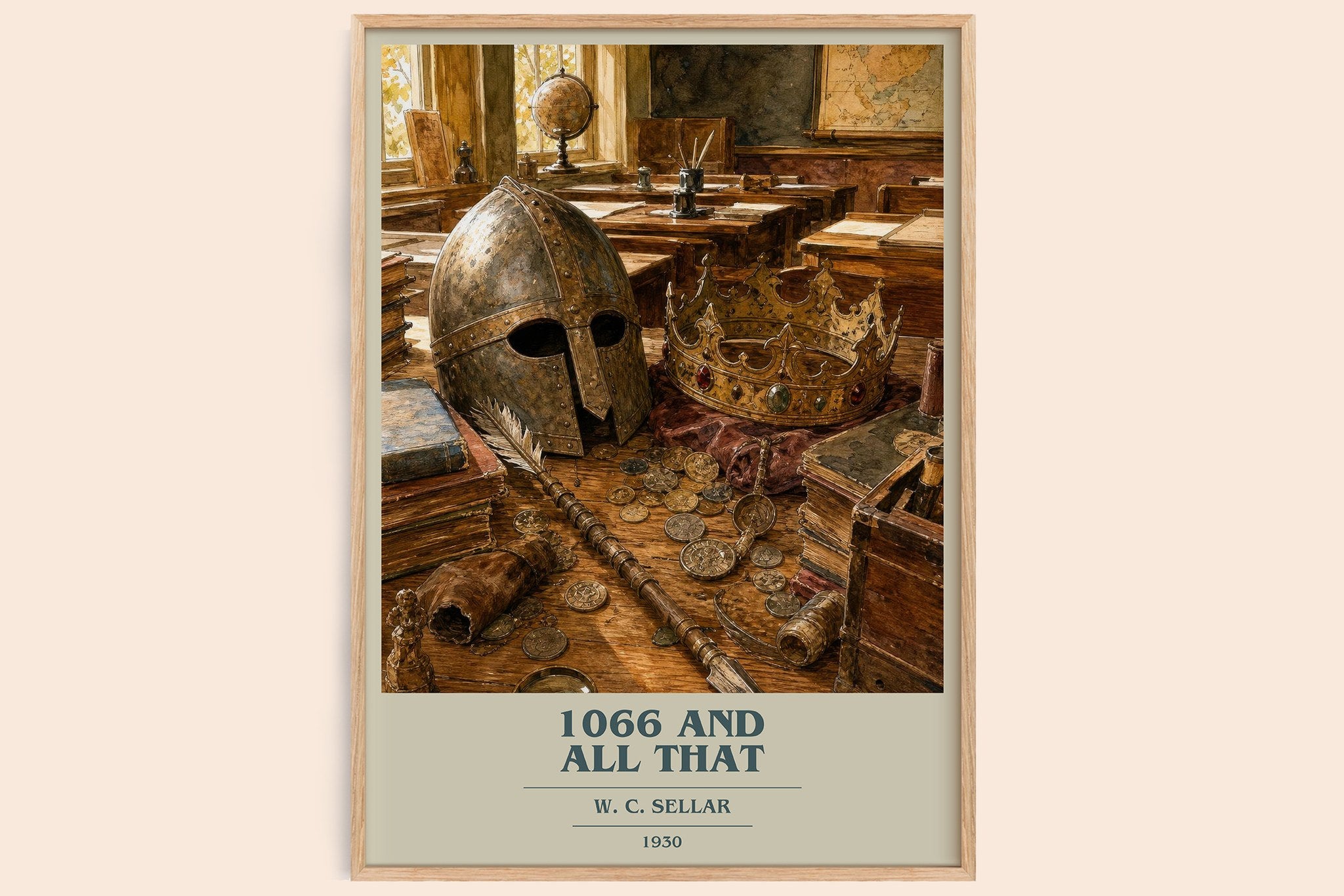 1066 And All That Book Cover Poster by W. C. Sellar