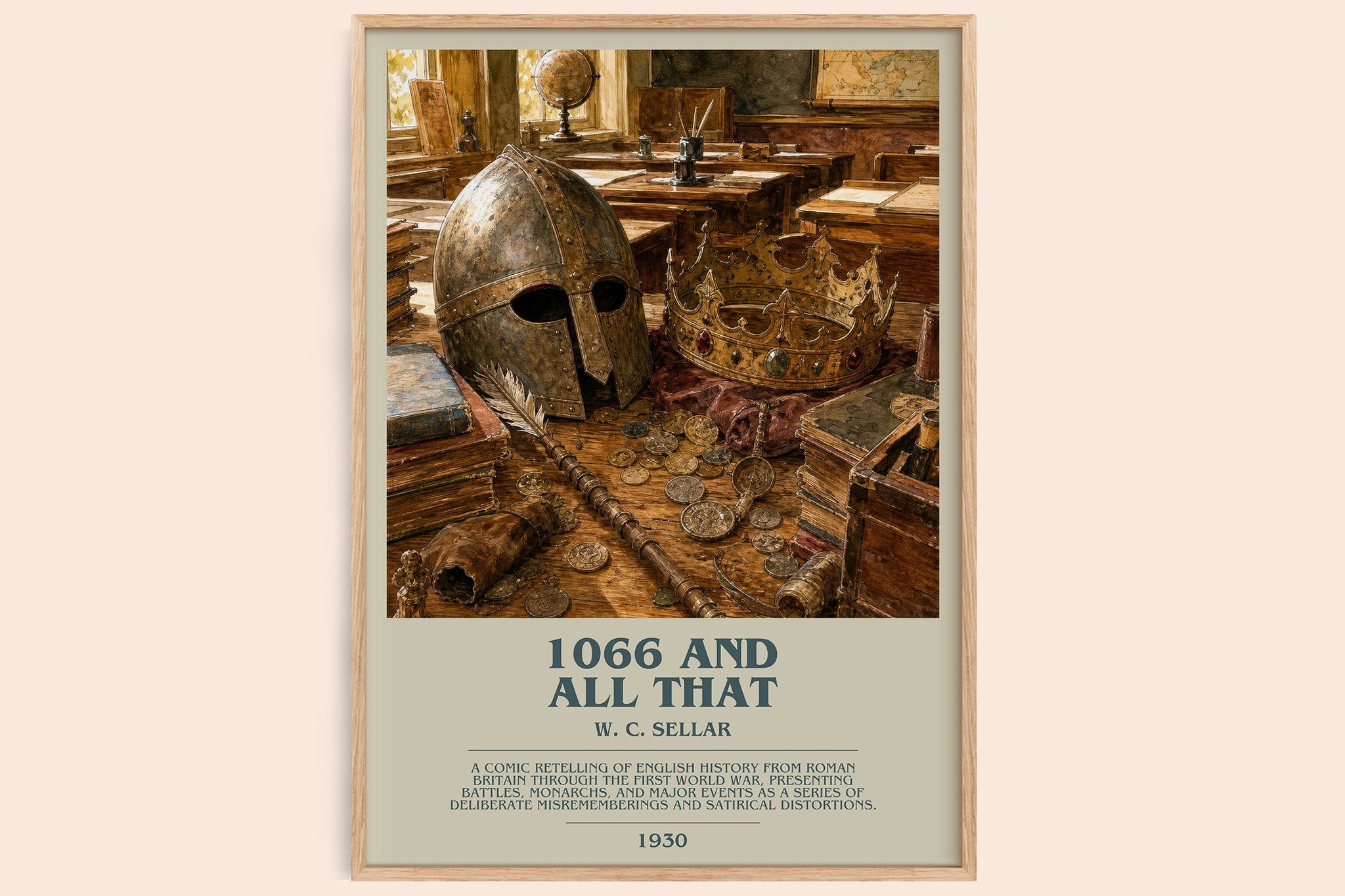 1066 And All That Bookish Wall Art by W. C. Sellar