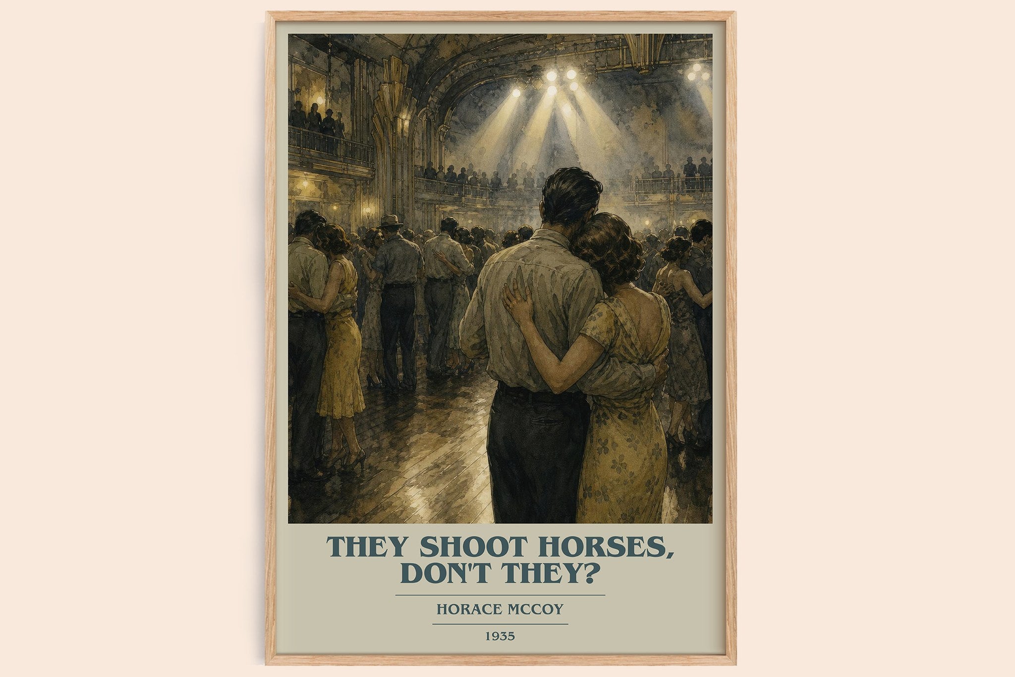They Shoot Horses, Don't They? Book Cover Poster by Horace McCoy