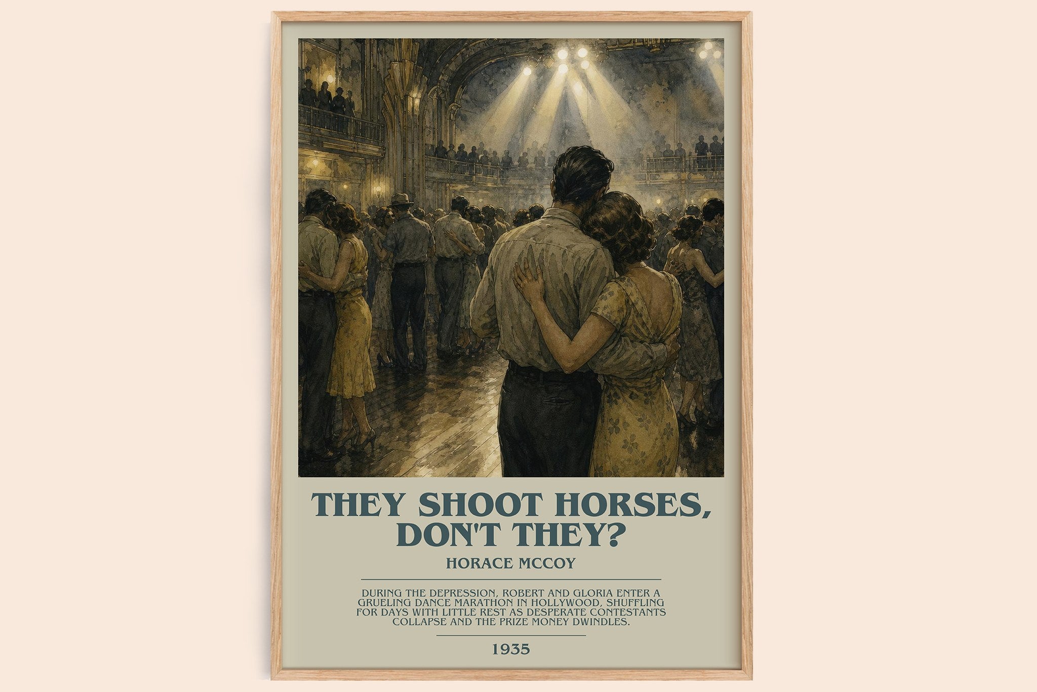 They Shoot Horses, Don't They? Bookish Wall Art by Horace McCoy