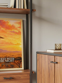 West With the Night book watercolour illustration paper finish options – matte satin gloss