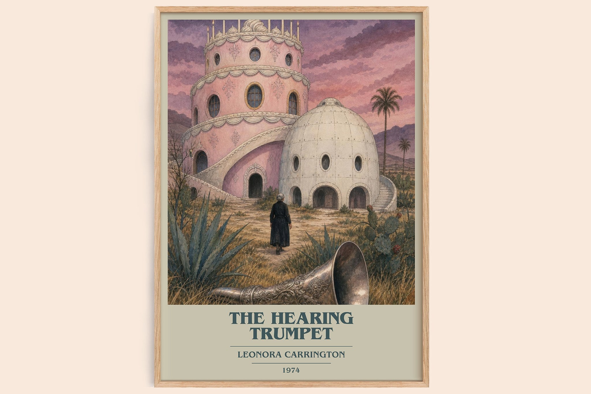 The Hearing Trumpet Book Cover Poster by Leonora Carrington