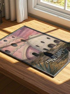 The Hearing Trumpet watercolour book poster framed on wall – literary fiction wall art