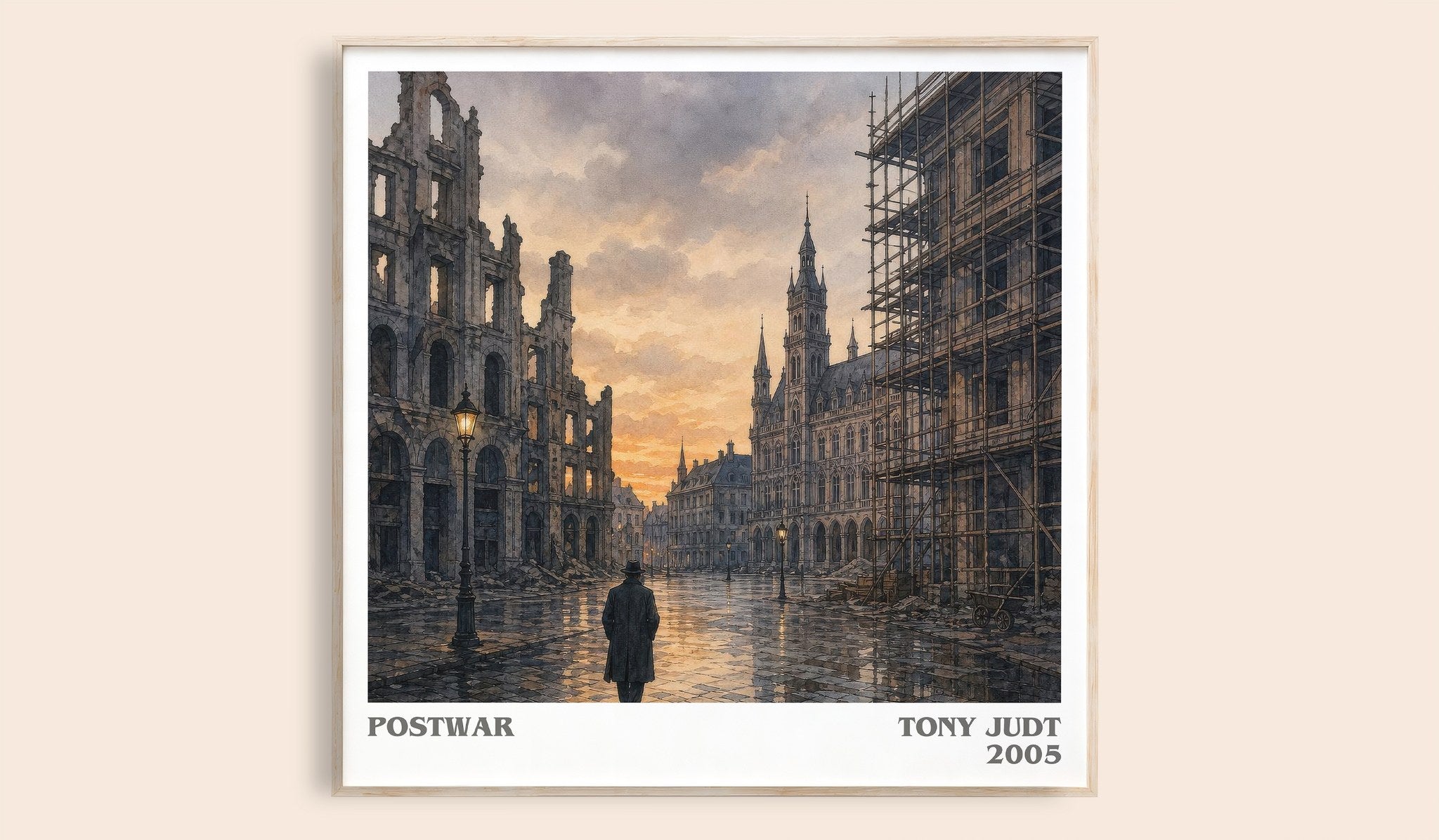 Postwar Literary Art Print by Tony Judt