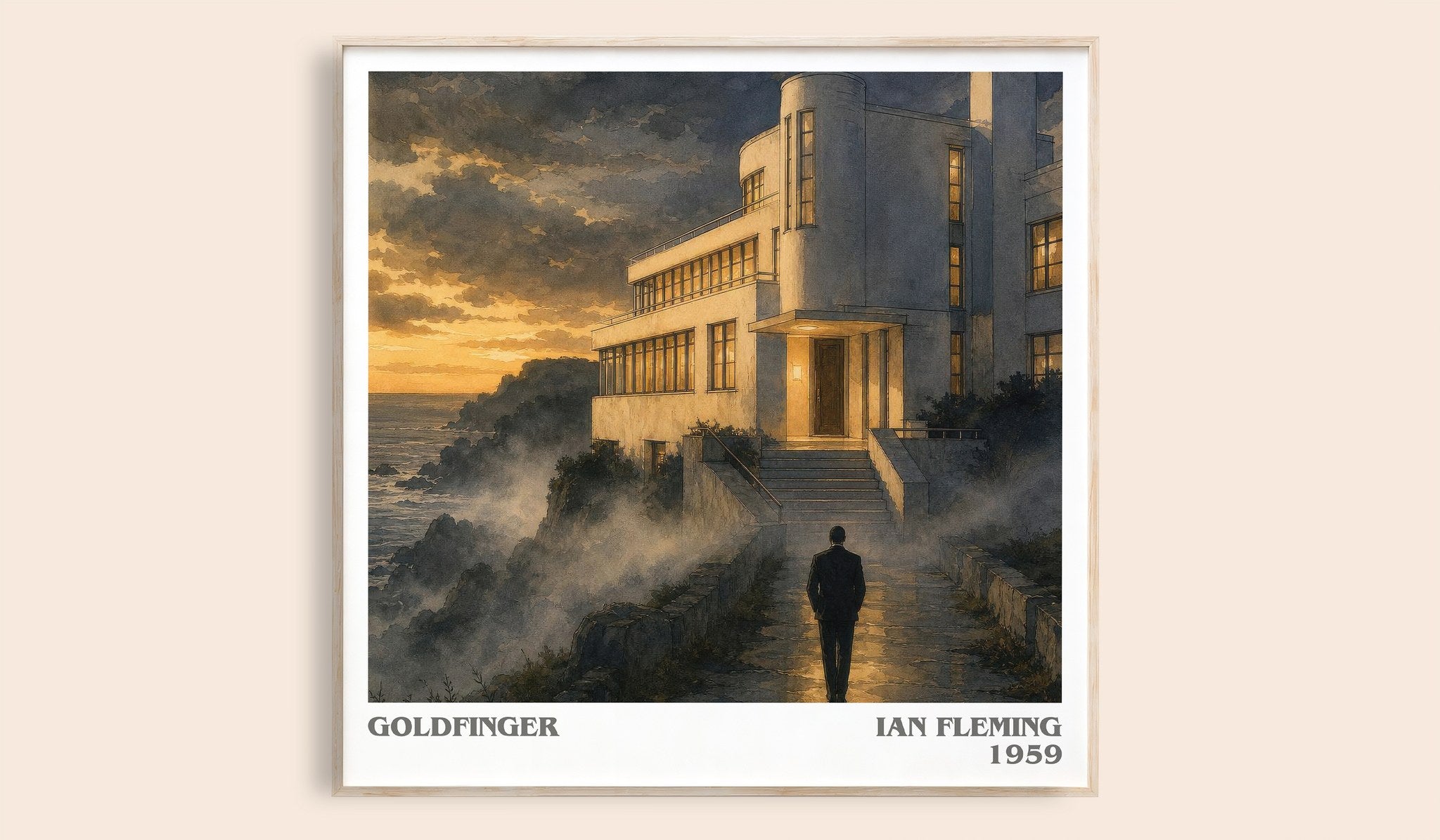 Goldfinger Literary Art Print by Ian Fleming