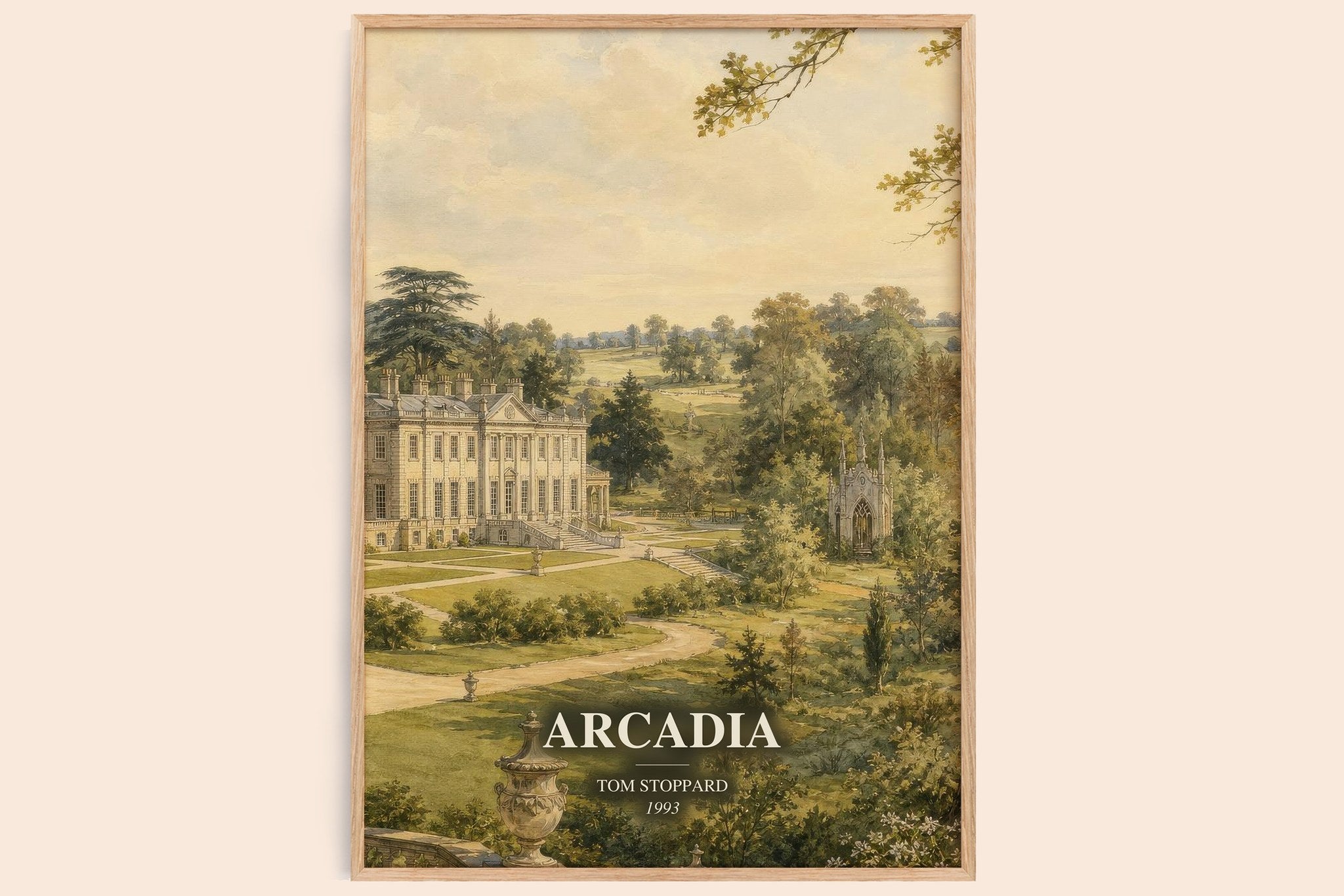 Arcadia Book Watercolour Illustration by Tom Stoppard