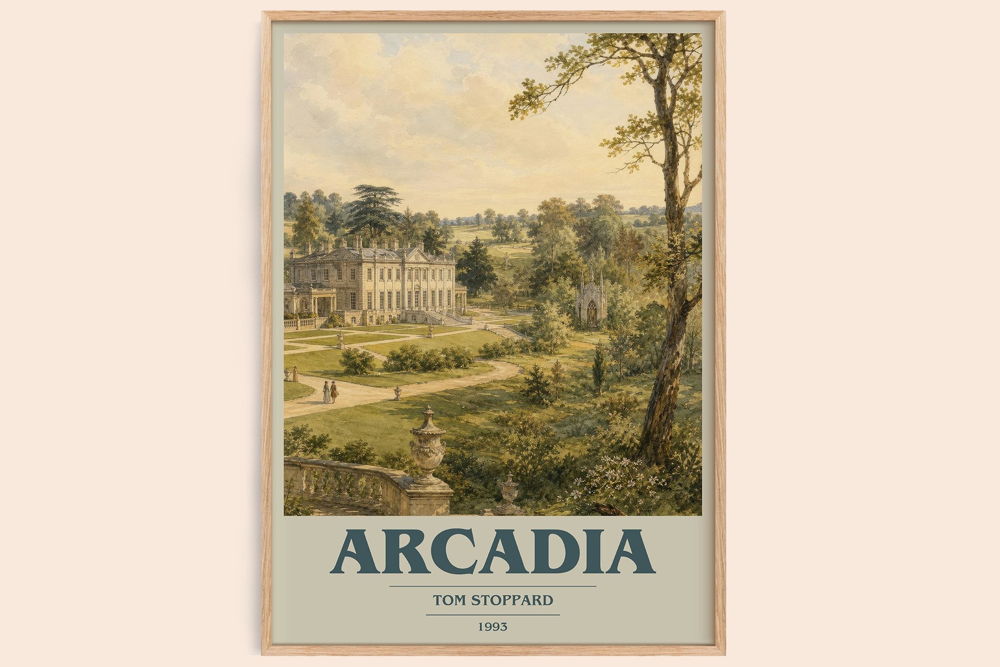 Arcadia Book Cover Poster by Tom Stoppard