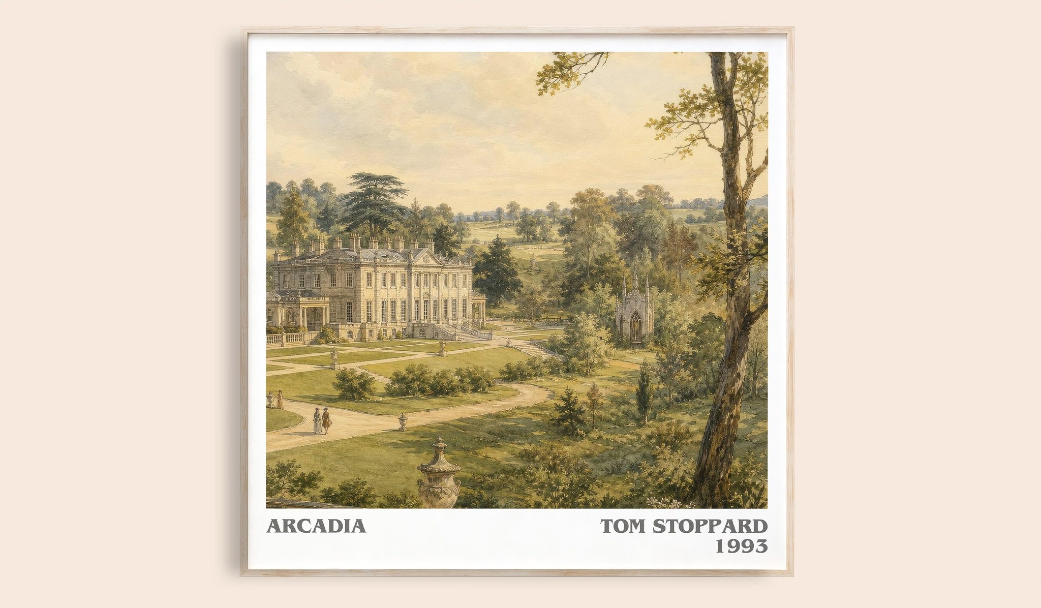 Arcadia Literary Art Print by Tom Stoppard
