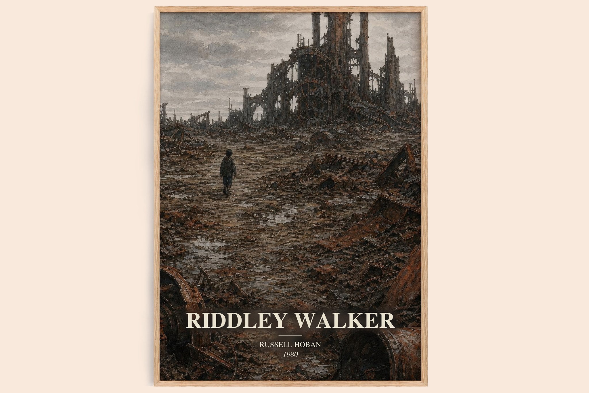Riddley Walker Book Watercolour Illustration by Russell Hoban
