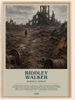 Riddley Walker Bookish Wall Art by Russell Hoban – framed poster