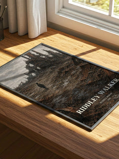 Riddley Walker watercolour book poster framed on wall – dystopian wall art