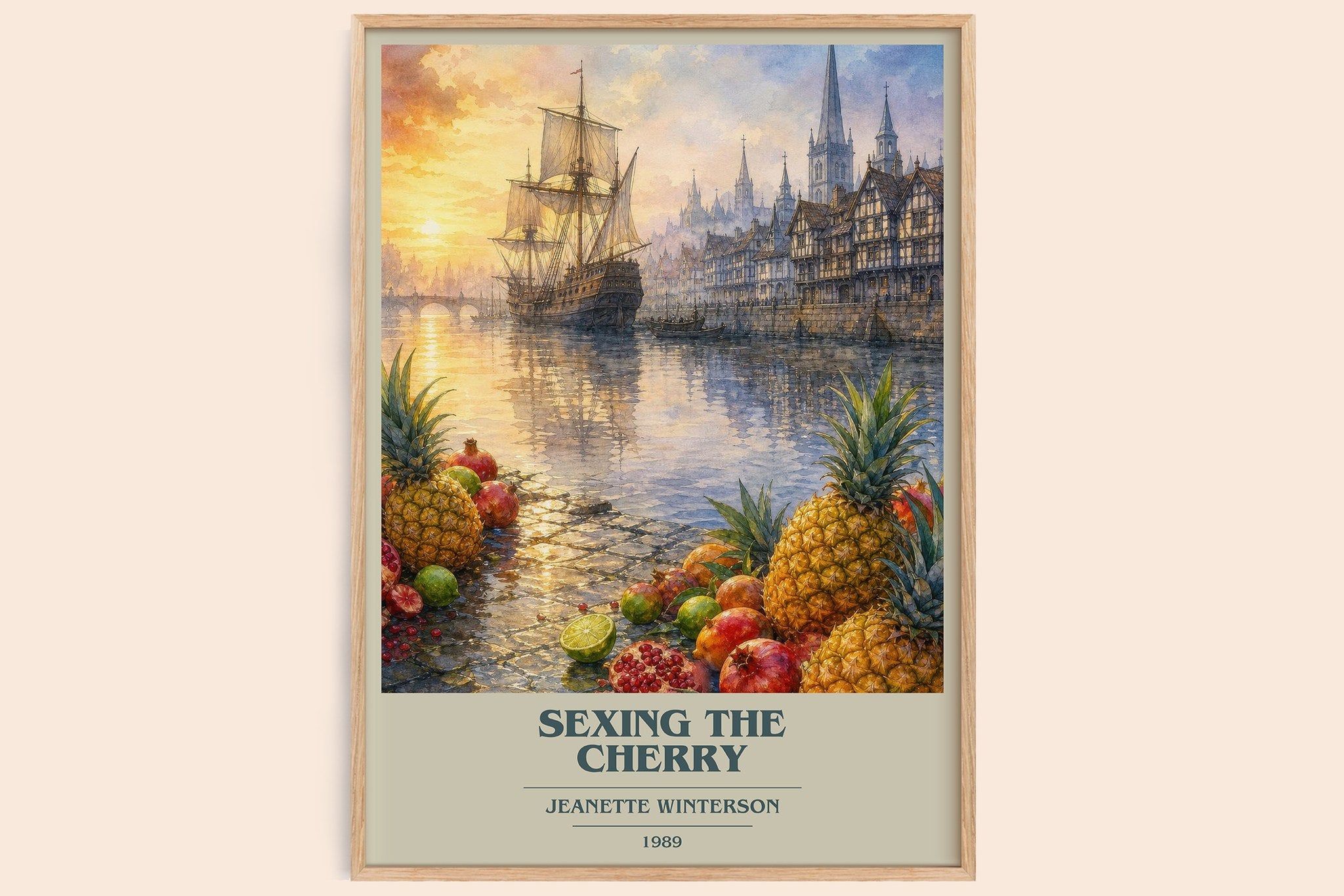Sexing the Cherry Book Cover Poster by Jeanette Winterson