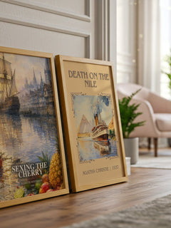Sexing the Cherry watercolour print framed by window – literary home decor
