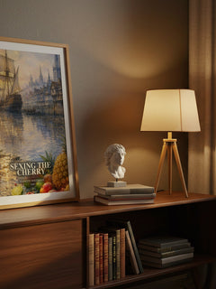 Sexing the Cherry watercolour print on bookshelf – Jeanette Winterson fan gift