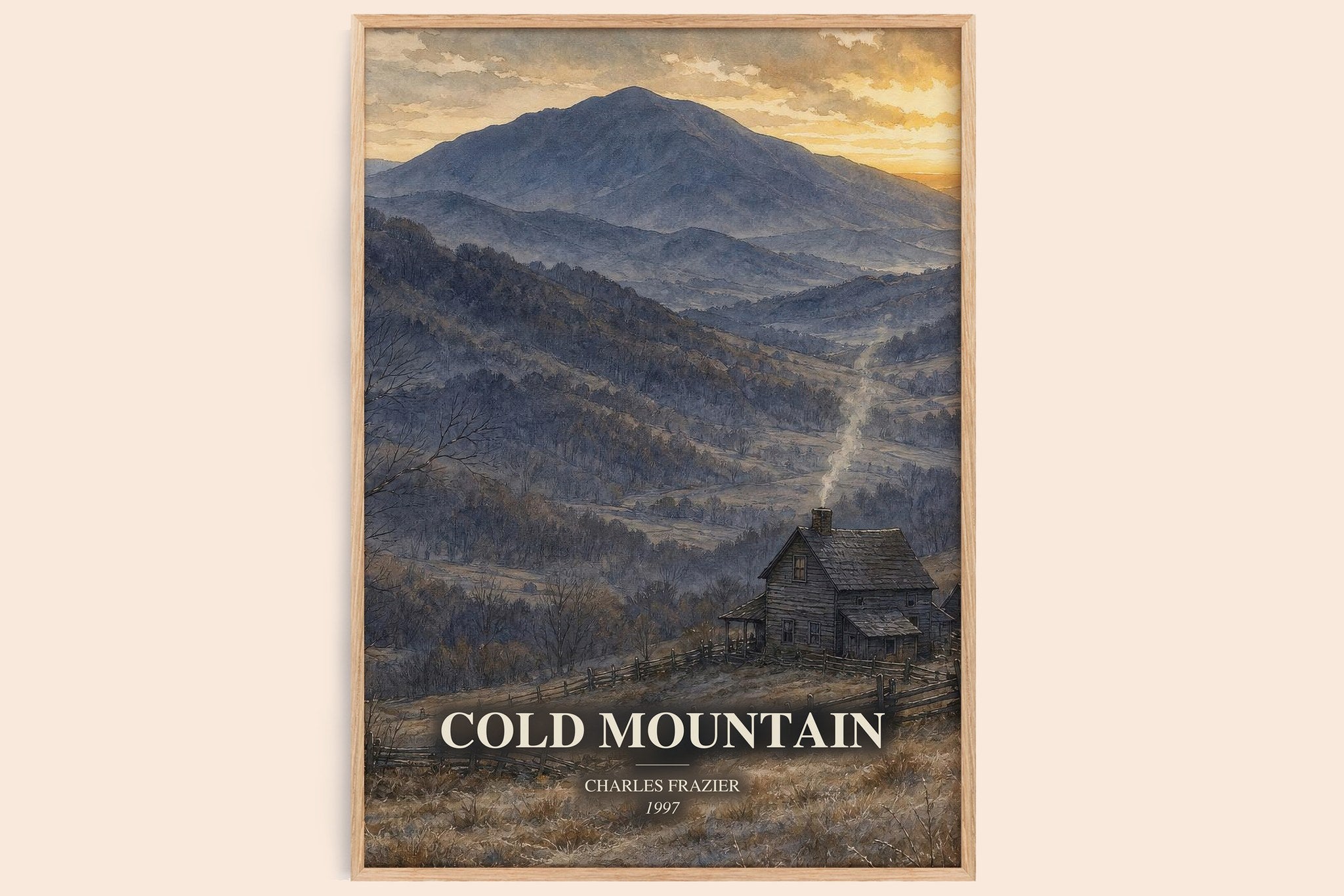 Cold Mountain Book Watercolour Illustration by Charles Frazier