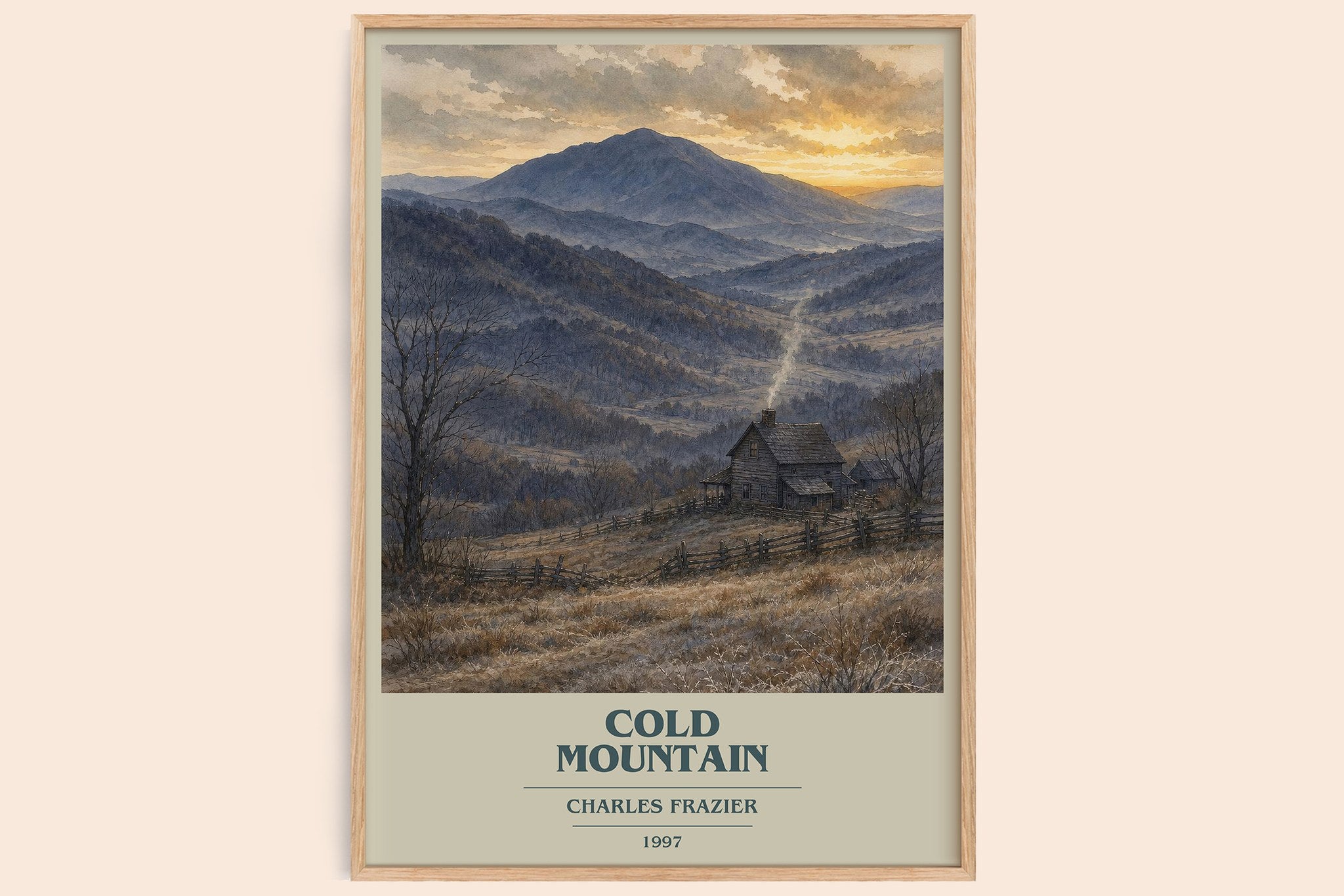 Cold Mountain Book Cover Poster by Charles Frazier
