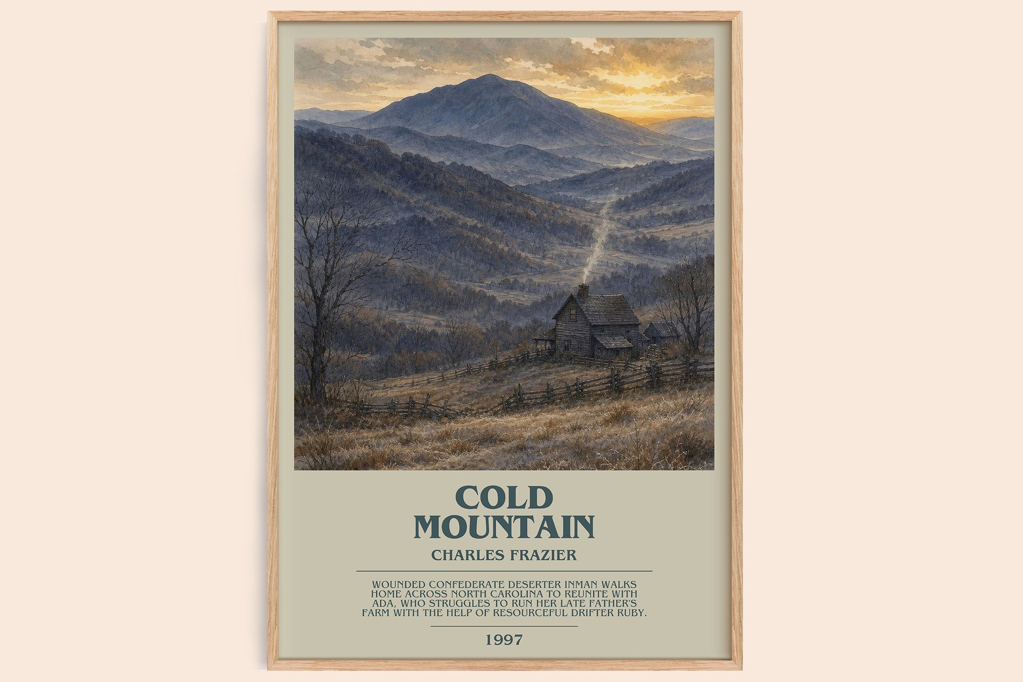 Cold Mountain Bookish Wall Art by Charles Frazier