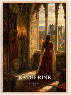 Katherine watercolour book poster by Anya Seton – framed literary art print