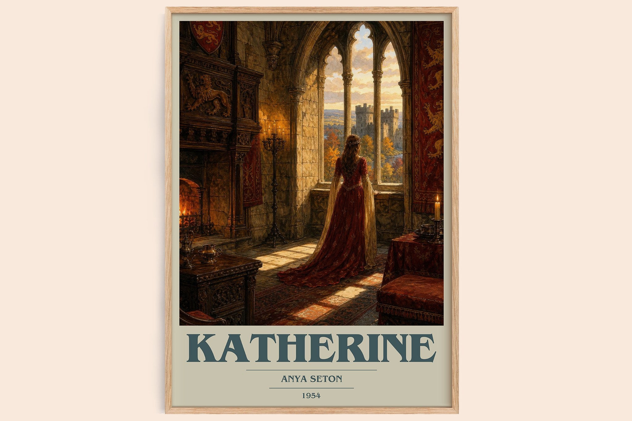 Katherine Book Cover Poster by Anya Seton
