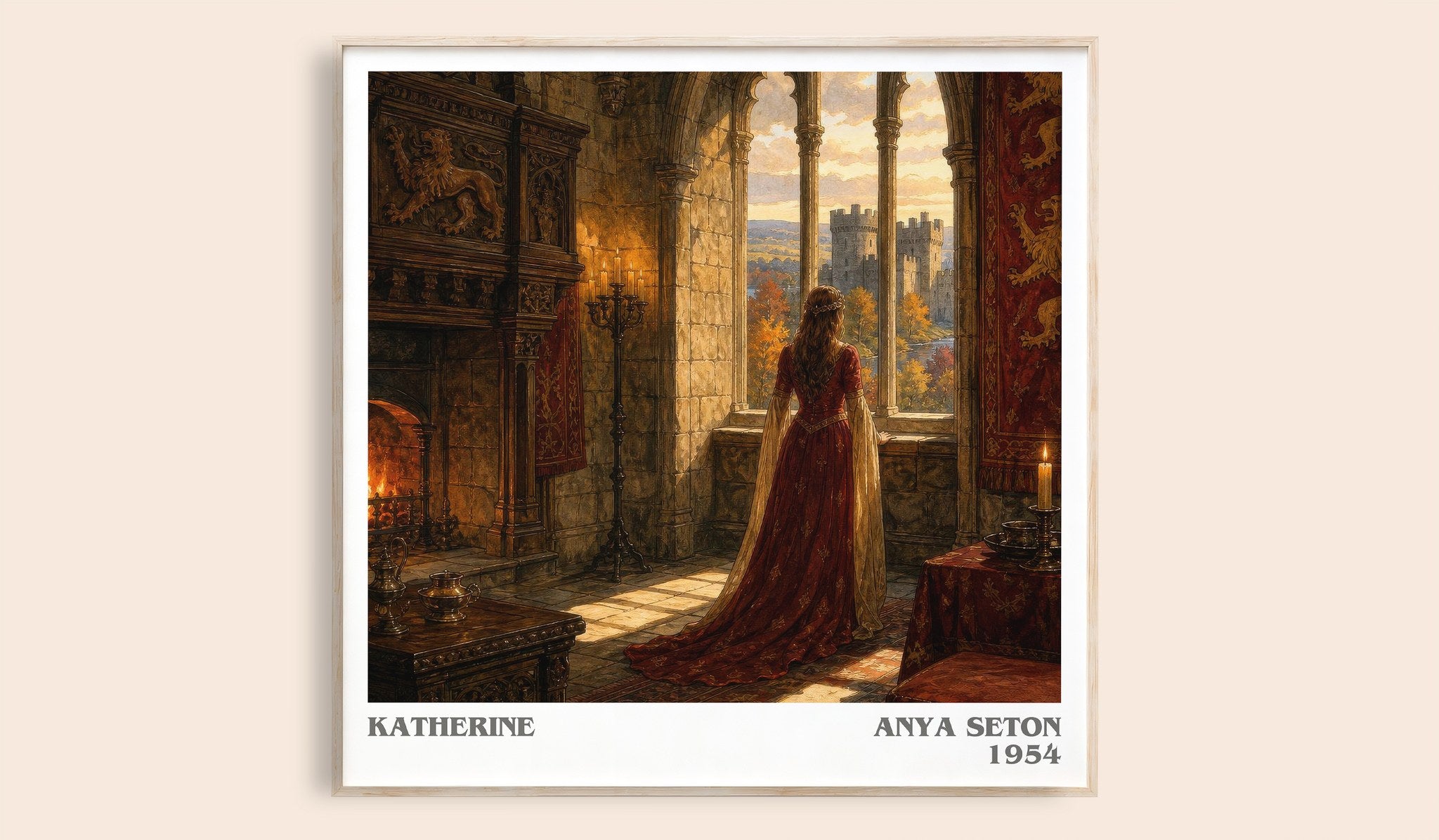 Katherine Literary Art Print by Anya Seton