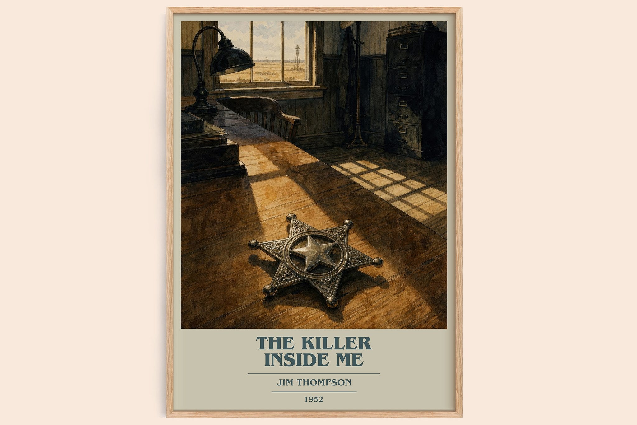 The Killer Inside Me Book Cover Poster by Jim Thompson