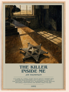 The Killer Inside Me Bookish Wall Art by Jim Thompson – framed poster