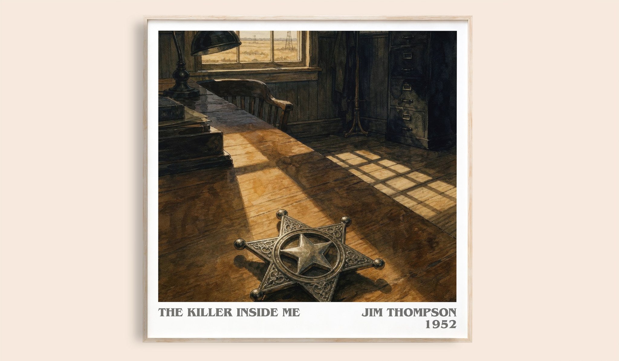 The Killer Inside Me Literary Art Print by Jim Thompson