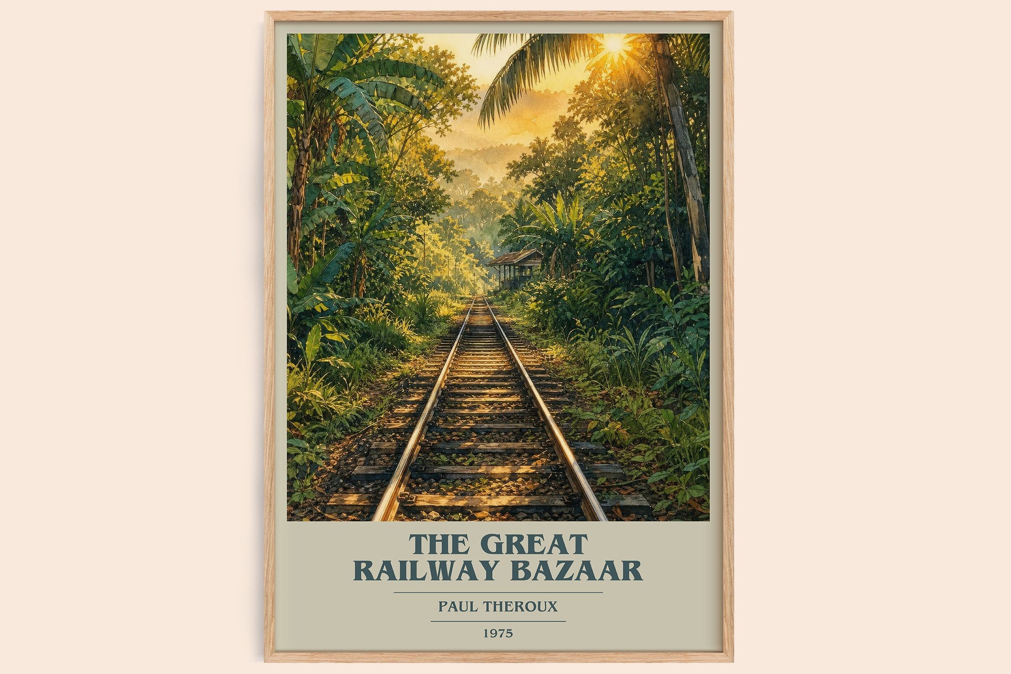 The Great Railway Bazaar Book Cover Poster by Paul Theroux