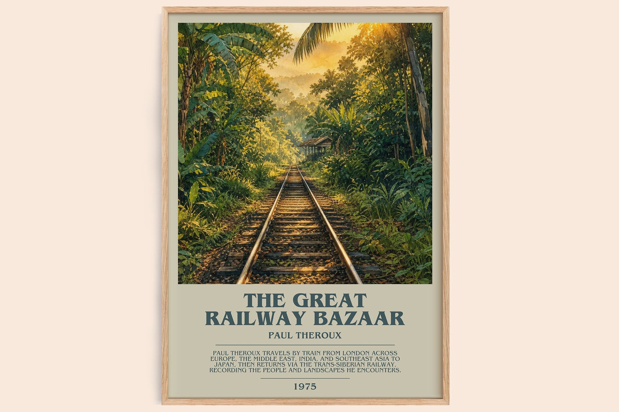The Great Railway Bazaar Bookish Wall Art by Paul Theroux