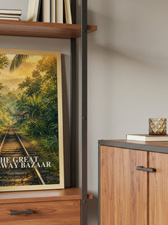 The Great Railway Bazaar book watercolour illustration paper finish options – matte satin gloss