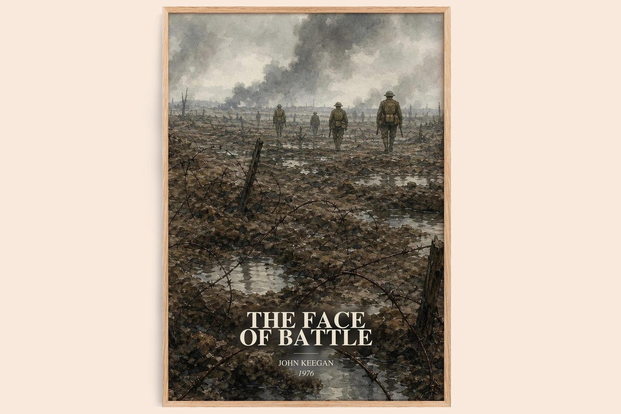 The Face of Battle Book Watercolour Illustration by John Keegan