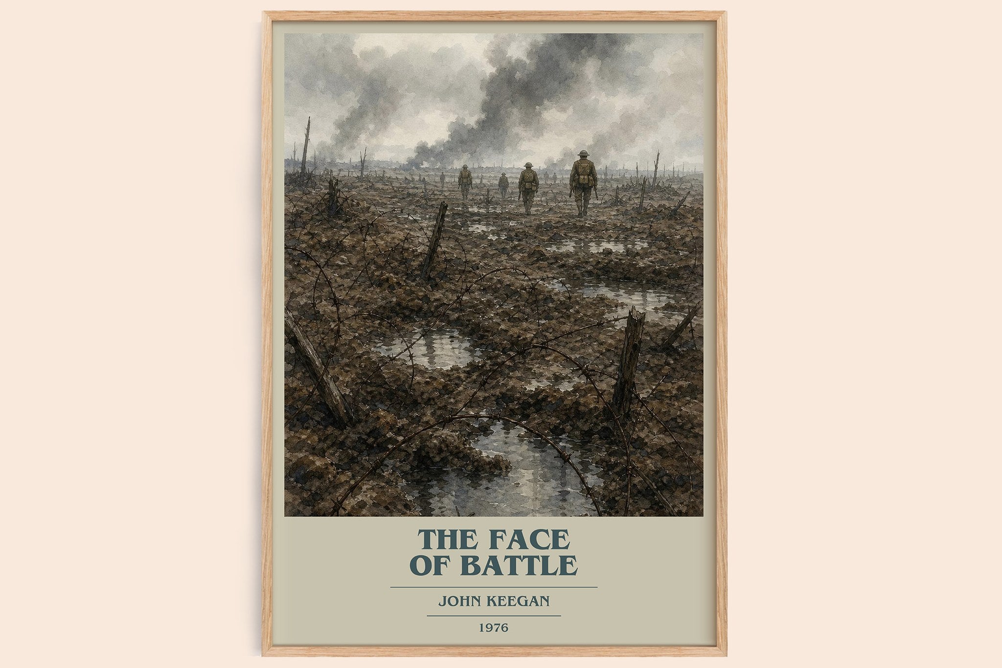 The Face of Battle Book Cover Poster by John Keegan