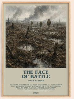 The Face of Battle Bookish Wall Art by John Keegan – framed poster