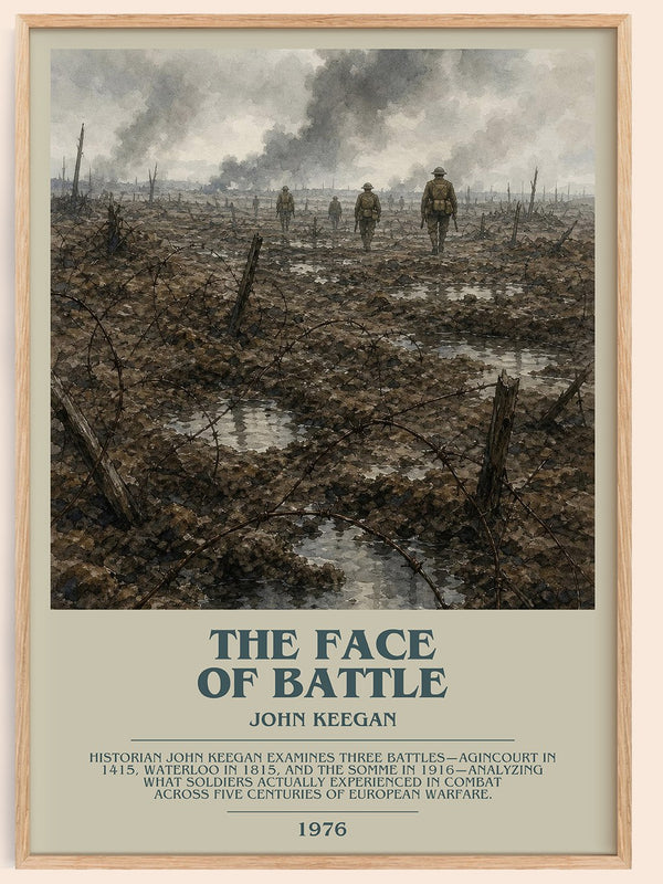 The Face of Battle Bookish Wall Art by John Keegan – framed poster