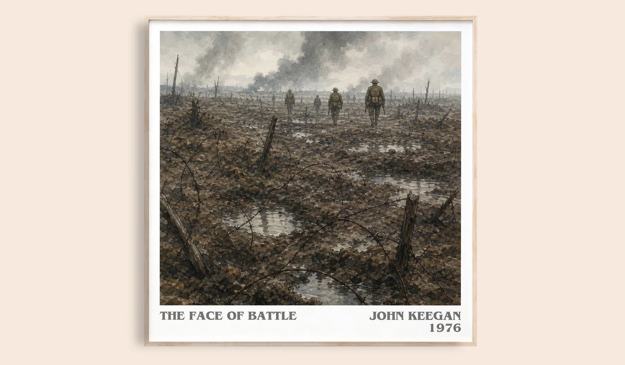 The Face of Battle Literary Art Print by John Keegan