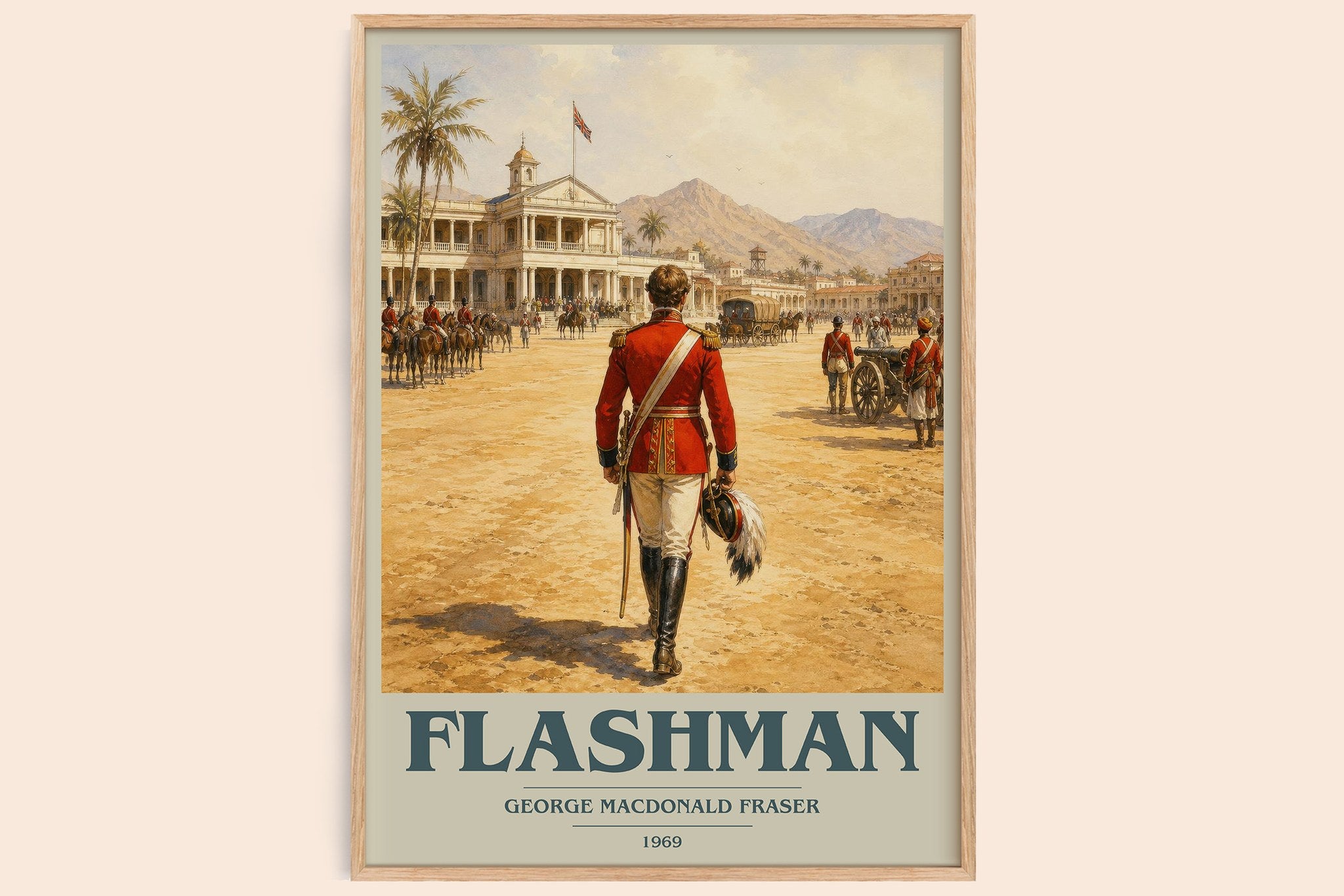 Flashman Book Cover Poster by George MacDonald Fraser