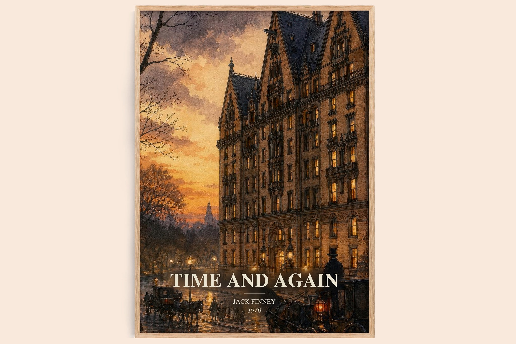 Time and Again Book Watercolour Illustration by Jack Finney