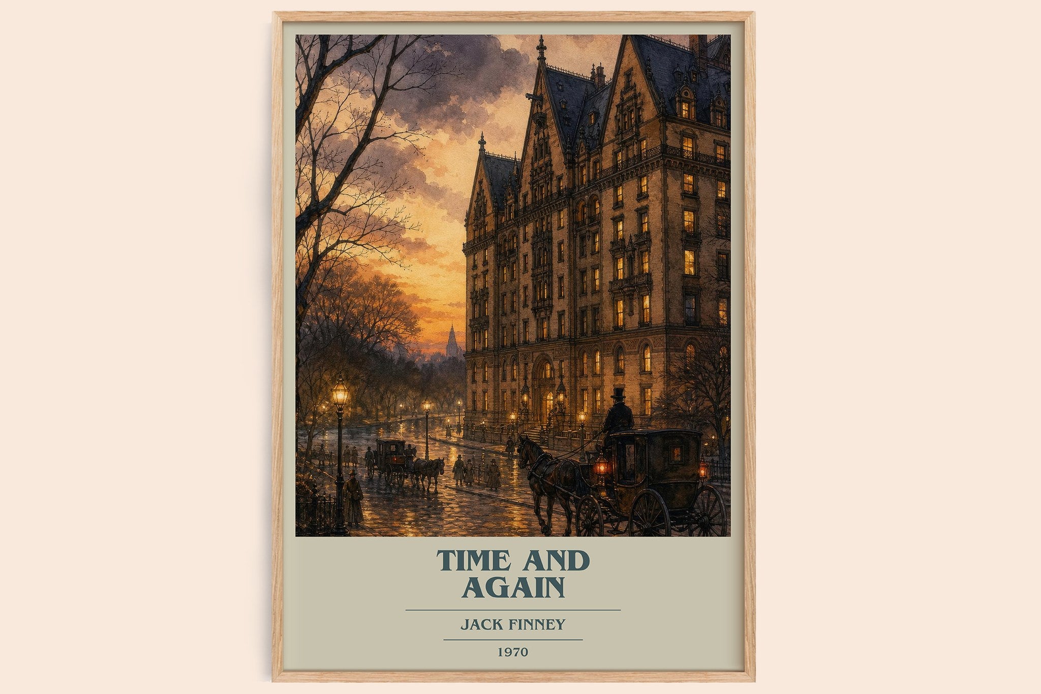 Time and Again Book Cover Poster by Jack Finney