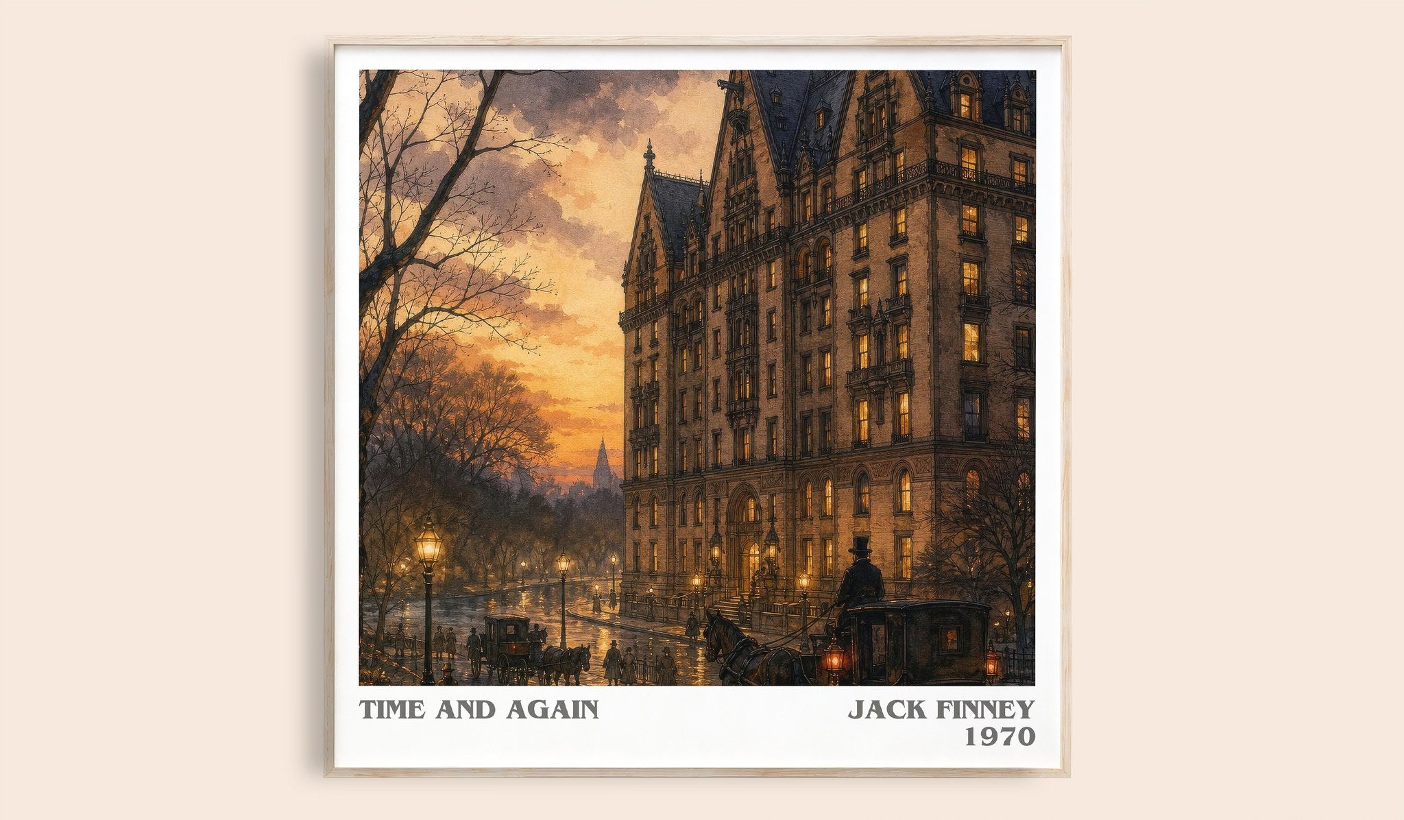 Time and Again Literary Art Print by Jack Finney