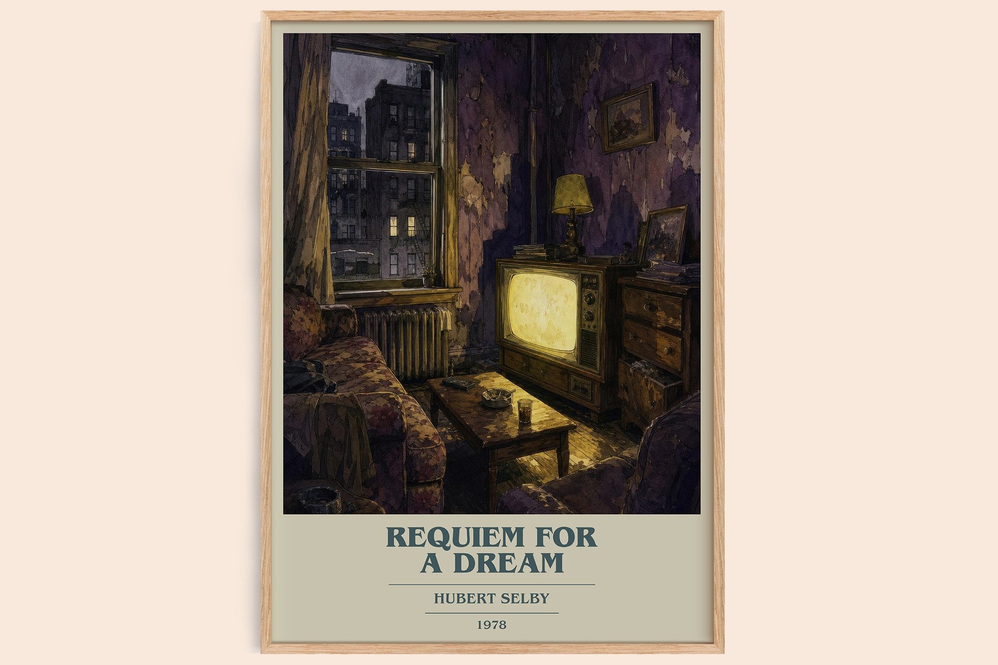 Requiem for a Dream Book Cover Poster by Hubert Selby