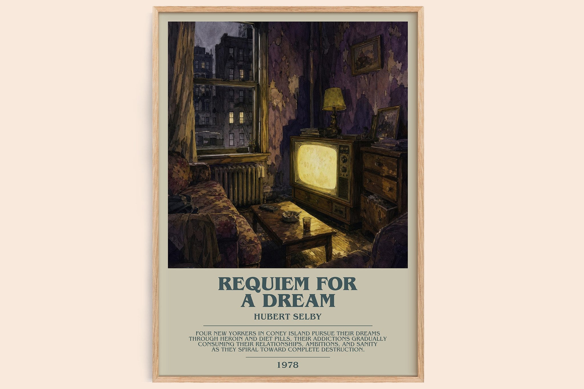 Requiem for a Dream Bookish Wall Art by Hubert Selby