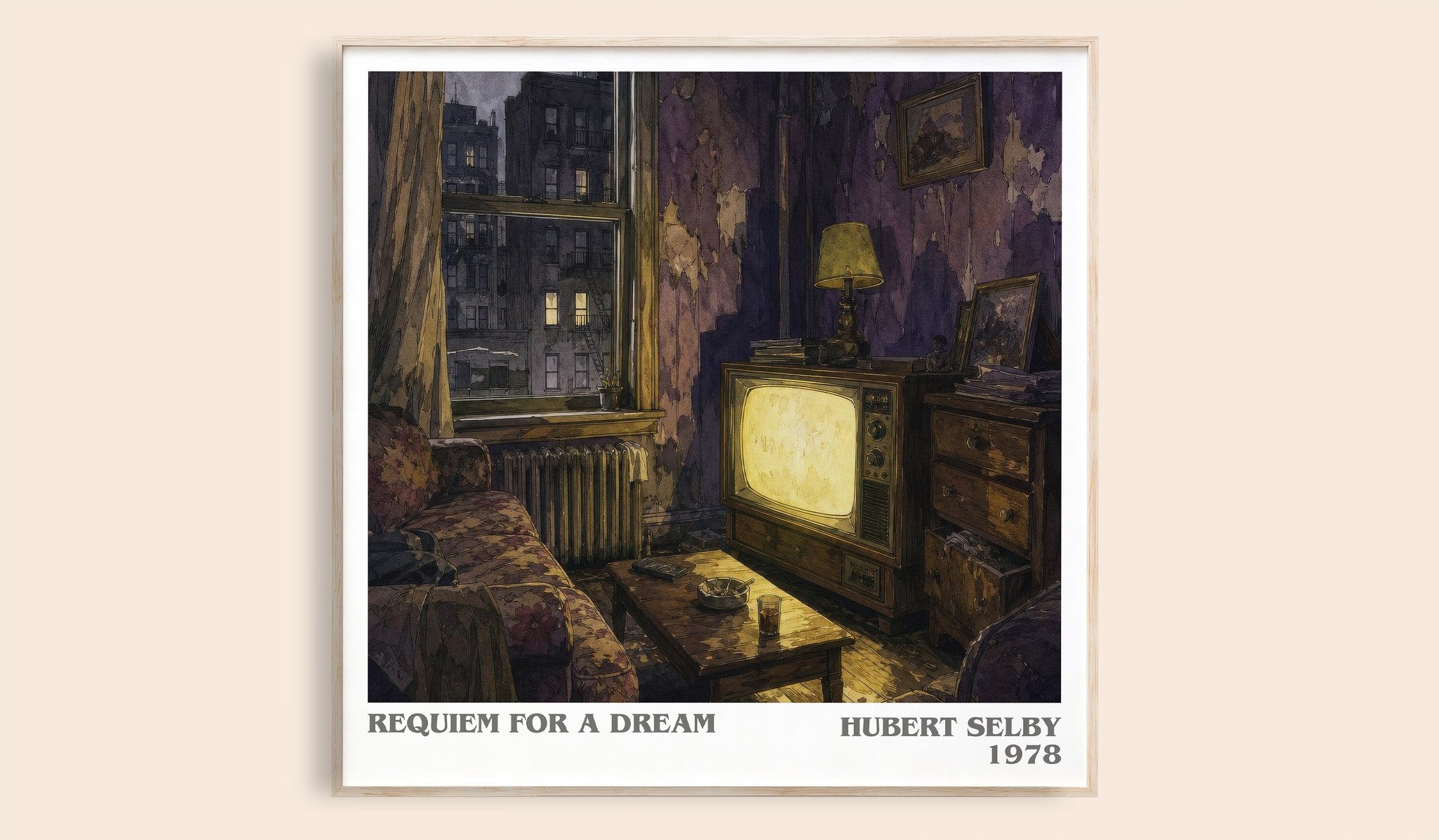 Requiem for a Dream Literary Art Print by Hubert Selby