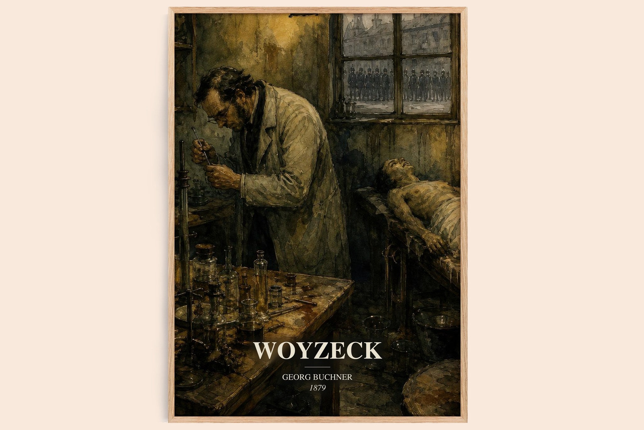 Woyzeck Book Watercolour Illustration by Georg Buchner
