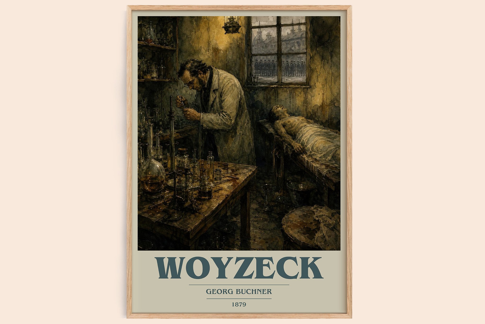 Woyzeck Book Cover Poster by Georg Buchner