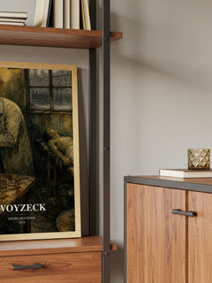 Woyzeck book watercolour illustration paper finish options – matte satin gloss