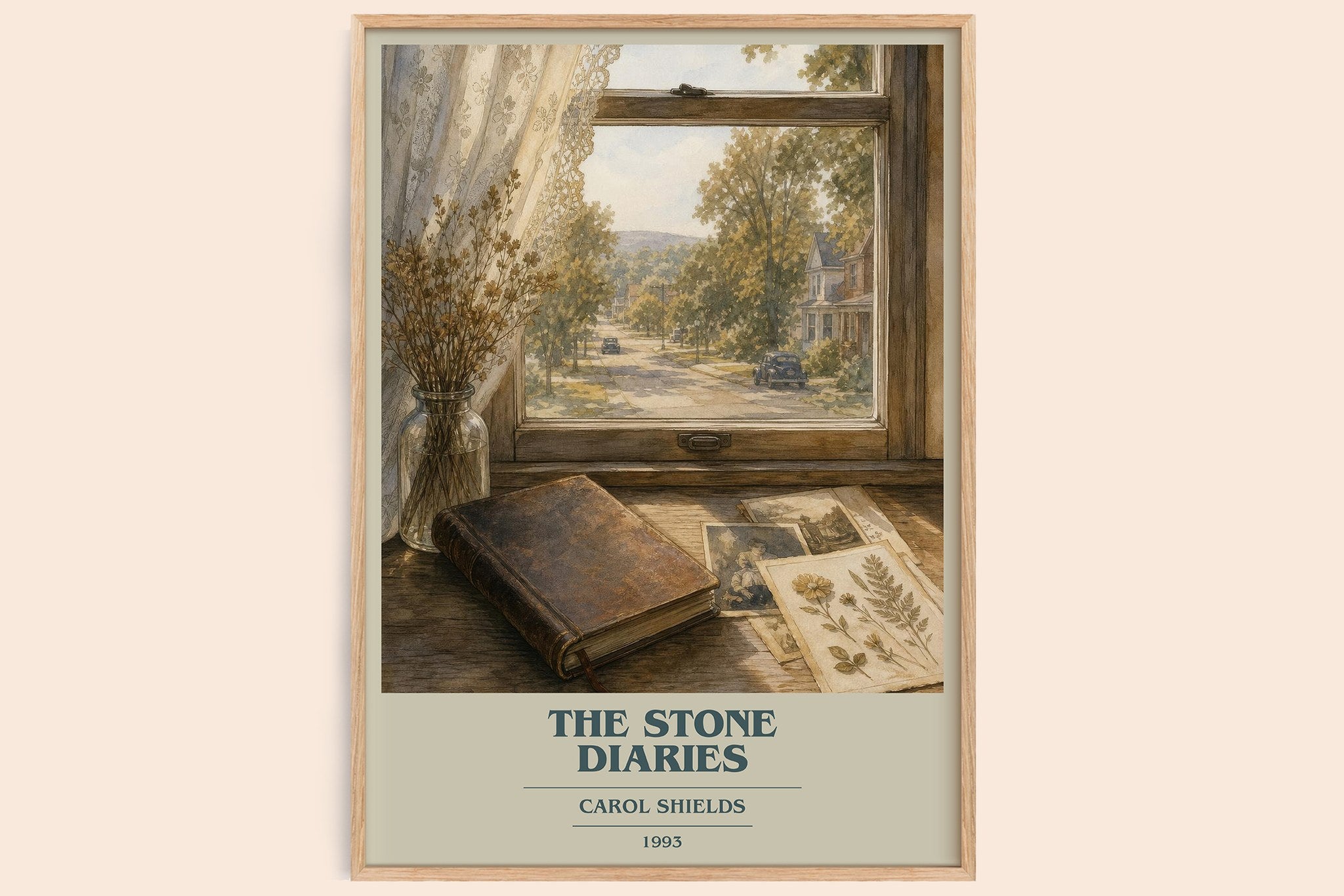 The Stone Diaries Book Cover Poster by Carol Shields