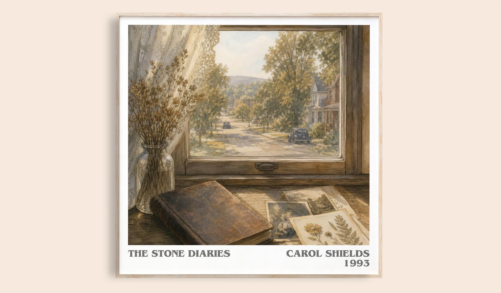The Stone Diaries Literary Art Print by Carol Shields